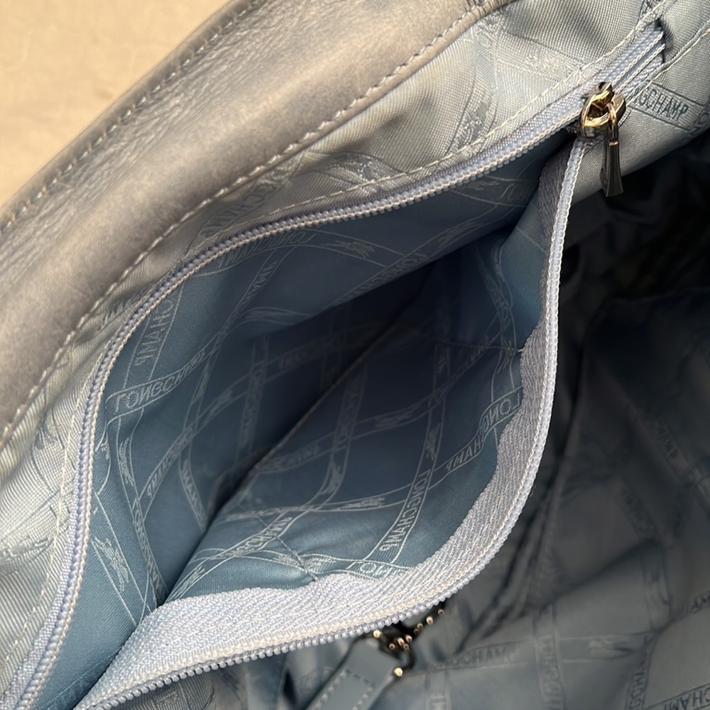 Longchamp Idole light blue leather vintage satchel bag - Picture 6 of 16